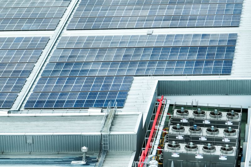 Commercial Solar Installation detail